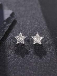 2pcs Hip Hop Fashion Star Shape Men'S Earrings Fashion Accessories - 6342 - View 13