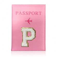 Neues Reisepass Cover Aus Pu Leder, Kartenhalter Für Frauen Und Männer, Reisepass Tasche Mit Marmor Stil Und Initiale, Reisepass Schutzhülle Mit Kartenhalter Und Rfid Für Reisen, Bankkarte Und Id Abdeckung, Brieftasche Für Reisezubehör - Pink - Übersicht 25