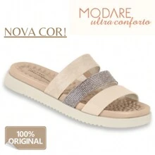 Papete Modare Original Flat Sandal Papete Flat Feminina Strass Flat - 奶油 - 查看 2