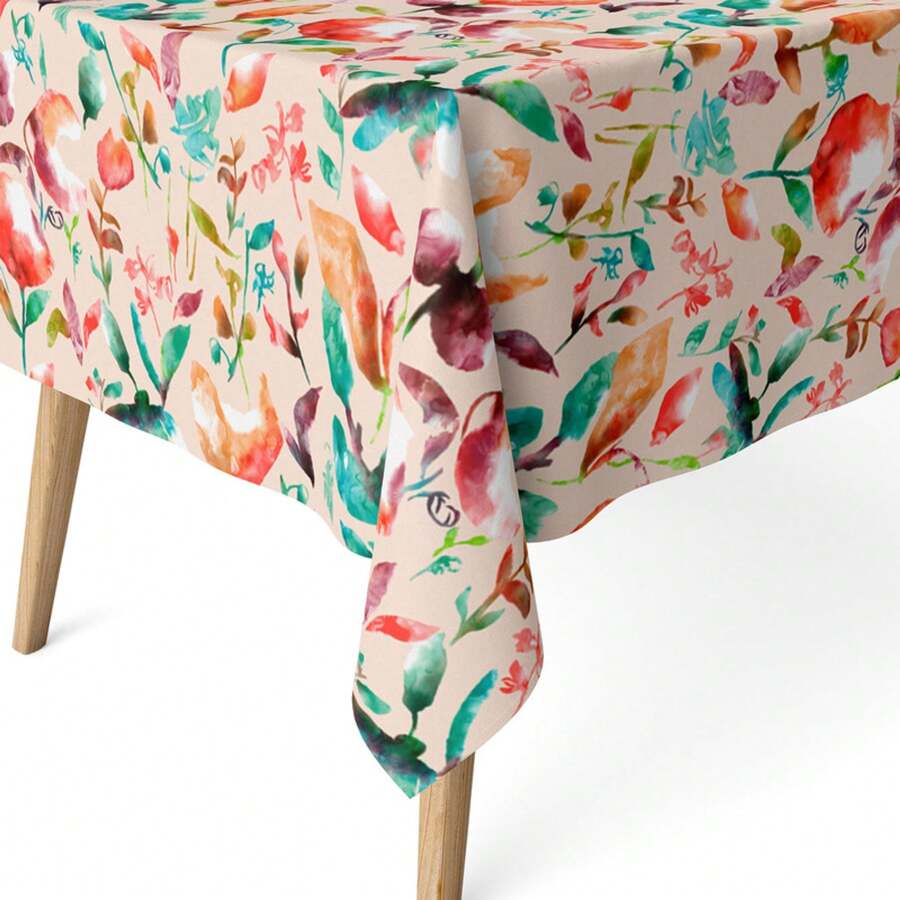Ecommerc3 Stain-Resistant Tablecloth For Rectangular Table Size 100x140 Cm Up To 300x140 - Stain-Resistant Tablecloth Extra Soft And Waterproof Touch - Multicolor - View 1