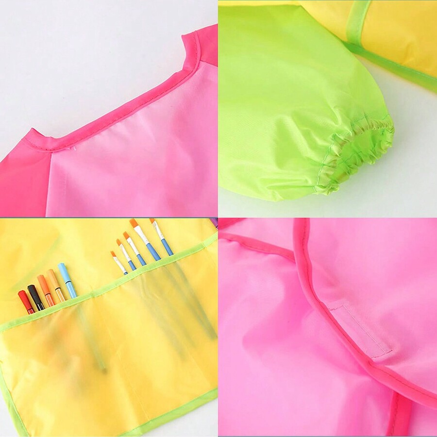 Style Painting Apron, Student Art Painting Bib Smock, Random Color
