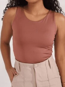 Women Tank Tops & Camis - màu nâu - Xem 3