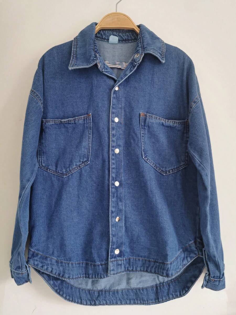 Women Jackets - 深色水洗藍 - 查看 1