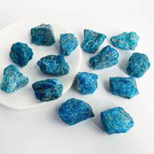1pc/5pcs/10pcs Natural Blue Apatite Crystal Stone, Raw Blue Apatite Crystal Stone, Mineral Specimen Gemstone Crystal, Rock For Chakra Balancing, Reiki, Good Luck, Aquarium/Home Fish Tank Decor Bonsai Flower Pot Ornament