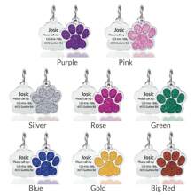 1pc Personalized Engraved Dog Tags For Pets, Custom Dog Tag With Name And Text For Dog Collar, Stainless Steel Bone Dog ID Tag For Puppy And Small Dogs - Multicolor - View 2