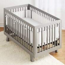 2pcs Solid Color Baby Cot Mattress, Breathable Mesh Baby Cot Bumper For 4-Sidesbaby Shower Family Decorations Gifts