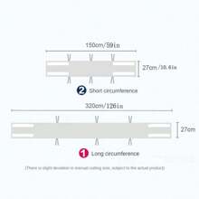 2pcs Solid Color Baby Cot Mattress, Breathable Mesh Baby Cot Bumper For 4-Sidesbaby Shower Family Decorations Gifts