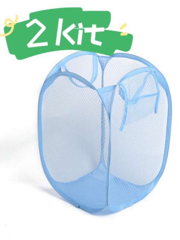 2KIT Cesto De Roupa Caixa Dobrável Para Armazenagem E Organização De Vestuário Brinquedos Promoção