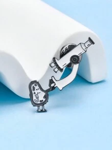 1 chiếc ghim cài áo hình kính hiển vi phòng thí nghiệm ngộ nghĩnh, phụ kiện dây đeo áo, huy hiệu ba lô, quà tặng tốt nghiệp ngành Sinh học cho nam và nữ. - A3-P149 - Xem 5