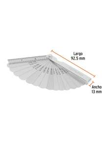 Calibrador de 15 hojas std / mm, Truper CAL-15 - Plateado - Ver 3