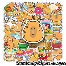 50 قطعة / عبوة 100 قطعة / عبوة ملصقات زرافة كرتونية لطيفة ملصقات لاصقة للهاتف وكأس الماء وديكور الحاسوب، تجميع أسلوب عشوائي الهدية المراهقين - متعدد الألوان - مشاهدة 11