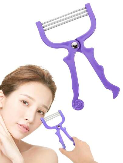 1 pieza Removedor de vello facial con muelle, pinza para el vello facial, removedor de vello del labio y pinza para el vello facial, productos y accesorios para el cabello para barbería, salón de belleza, artículos de viaje esenciales