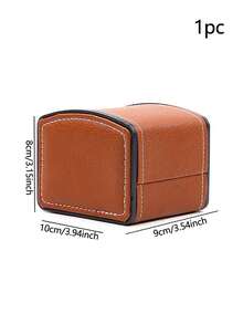 1pc Luxury Watch Gift Box, High-Quality PU Leather Watch And Jewelry Storage Box - Watch Box - View 3