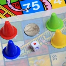 1 件/2 件/3 件蛇梯棋棋盘游戏适合家庭 - 非常适合加强粘合和策略技能，3D 蛇梯棋游戏棋子折叠板，理想的生日礼物，随机颜色，适合万圣节/圣诞节/感恩节的成人派对游戏 - 彩色 - 查看 4