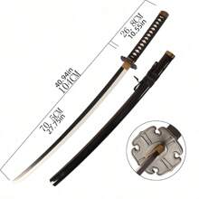 1 Thanh Kiếm Samurai Chất Liệu Gỗ Tre Thích Hợp Cho Cosplay, Lễ Hội, Khiêu Vũ, Biểu Diễn Và Trang Trí Chụp Ảnh - thanh kiếm samurai - Xem 2