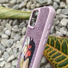 帶有動物圖案蛇圖案的3D刺繡馬手機殼,兼容iPhone 11 13 15 Pro Max的皮革手機套 - 彩色 - 查看 7