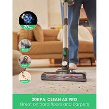 Vactidy Cordless Stick Vacuum Cleaner, 20KPa Powerful Cordless Vacuum Cleaner, LED Electric Brush Head, Removable Battery, 35 Minutes Runtime Removable Battery, Cheap 4 In 1 Stick Vacuum Cleaner For Hard Carpets, Pet Hair, V8 - Black+Green - View 8