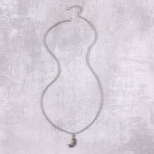 2pcs/set Men Sun & Moon Pendant Necklace