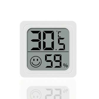 Miniature Thermometer Hygrometer With Temperature Switch, Outdoor Electronic Temperature & Humidity Display, Vehicle Temperature & Humidity Measurement, 1pc
