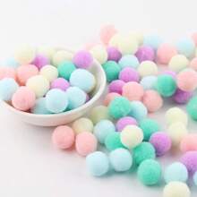 Macaron Mix Pompoms Fur Balls Fluffy Soft Pom Pom 10/15/20/25/30mm Multicolor Pompones Fur Ball High-Elastic PomPom Creative Craft Supplies
