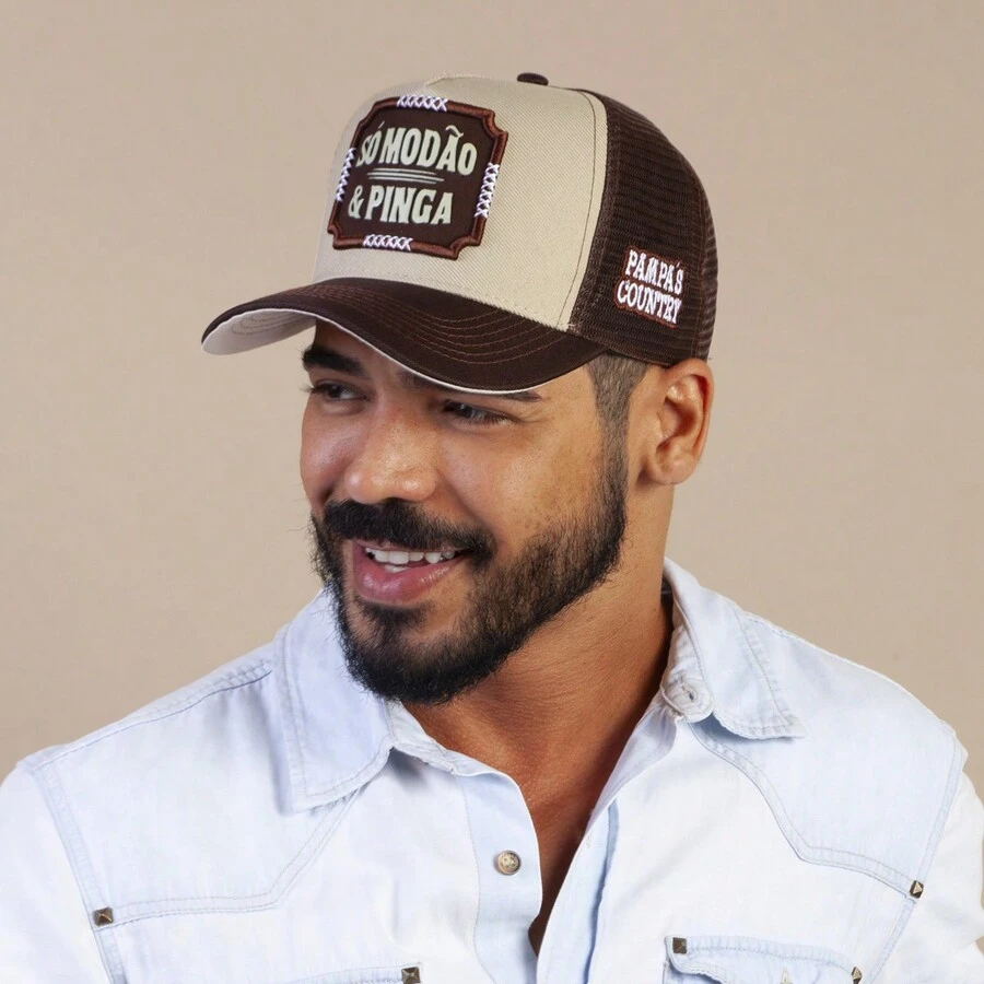 Men Baseball Cap - 米色 - 查看 1