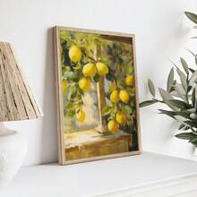3 piezas Impresiones de arte de pared vintage rústico con limones de Amalfi, impresiones de arte de paisaje de Italia, póster de lienzo de Amalfi, decoración rústica estética, regalo ideal para dormitorio, sala de estar, cocina, pasillo, arte de pared, decoración de pared, decoración de verano, decoración de habitación, sin marco - Amarillo - Ver 8