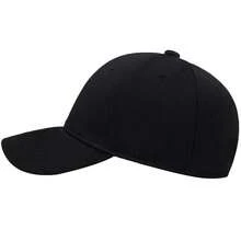 1pc Men's Solid Color Fully Enclosed Baseball Cap, Elastic Fashion Sports Hat, Outdoor Sun Protection Casual Hat For Spring, Autumn Travel, Beach Vacation - Multicolor - View 4