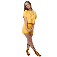 Women Pajama Sets - 黃色 - 查看 4