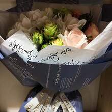 20張/包英式優雅風格防水紙，韓式雙色花束包裝紙，適用於花店和花藝裝飾 - 58*58cm - 查看 9