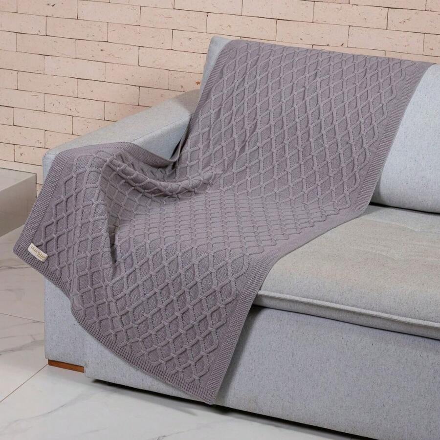 Throws - Light Grey - View 1