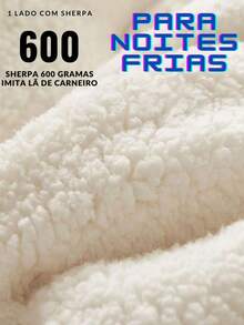 Pillow Top Sherpa Protetor Para Colchão Cama King Size Pele de Carneiro - Branco - Visão 2