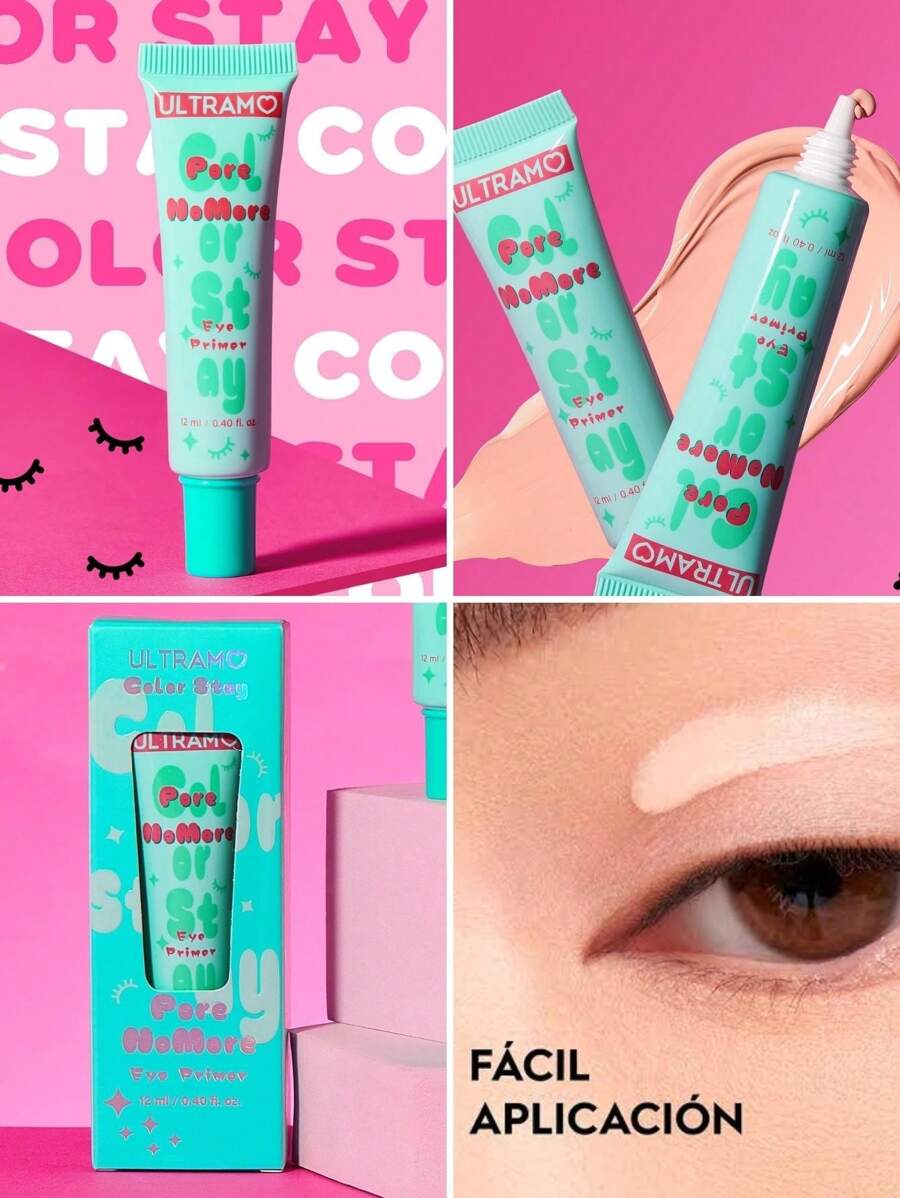 Primer Pre Base De Maquillaje Para Ojos Con Tono Natural Para Máxima Adherencia Sombras Larga Duración