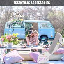 4/10 件装桌布夹叶形野餐桌布夹户外大号重型不锈钢装饰盖夹适用于派对婚礼餐厅露营房车配件 - 彩色 - 查看 5