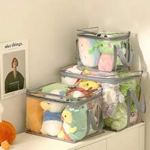 1pc  "Space-Saving Design"  Large Transparent Toy Storage BinsWaterproof, Multi-Use Organizer For Building Blocks & Plush Toys,Perfect For Bedroom, Bathroom, Office Desk Room Decor Home Decor Fall Decor Bedroom Decor - Multicolor - View 10