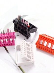 Beautizon Nailartlab Giá đỡ trưng bày mũi khoan móng 16 lỗ, hộp đựng dụng cụ làm móng nghệ thuật. - Nhiều màu - Xem 1