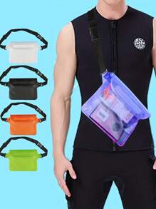 Waterproof Waist Pouch, Swimming Diving Bag, Portable Waterproof Pouch With Waist Strap, Plastic Mobile Phone Dry Bag, Keep Phone And Valuables Dry, PVC Waist Pack Shoulder Bag, For Outdoor Fishing Kayaking, Swimming Snorkeling Sailing Kayaking Beach Pool Water Parks, For Men Women Phone Case Purse Wallet For Summer Vacation Travel Holiday Sport Bag For Sports For Fitness For Exercise Travel Bag For Vacation For Women Travel Essential Durable Swimming Bag Waterproof Bag Beach Bag For Swimming For Beach - Multicolor - View 3