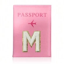 Neues Reisepass Cover Aus Pu Leder, Kartenhalter Für Frauen Und Männer, Reisepass Tasche Mit Marmor Stil Und Initiale, Reisepass Schutzhülle Mit Kartenhalter Und Rfid Für Reisen, Bankkarte Und Id Abdeckung, Brieftasche Für Reisezubehör - Pink - Übersicht 9