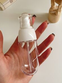 50ml/150ml Cute Little White, Pressing Spray Bottle, Emulsion Bottle, Travel Portable Set Spray Bottle Makeup Skin Care Products Facial Spray Vacuum Small Empty Bottle Suitable For Home And Outdoor Travel. Christmas Present