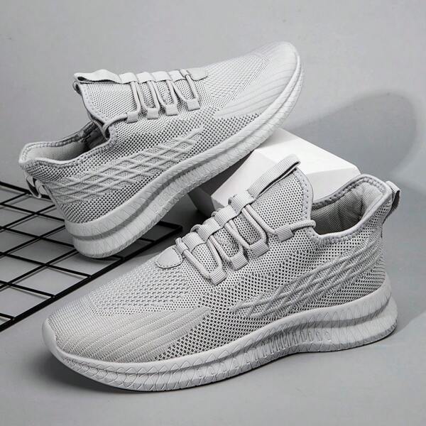 Women's  Fashionable Sneaker  Ultra Light Running Shoes Outdoor Casual Shoes Mesh Breathable Sports Shoes Waterproof And Sweat Resistant Sports Shoes Walking Shoes Light_Gray