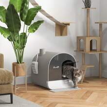 PawHut Litter Boxes & Litter Mats - 灰色 - 查看 2