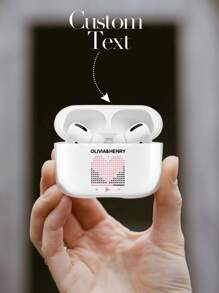 1pc Custom Name Headphone Case, Personalized Name Initials Headphone Cover, Custom Engraved Initials Monogram Headphone Case, Personalized Name Headphone Case, Anniversary Gift, Birthday Gift, Mother's Day Gift, Father's Day Gift, Best Friend Gift, Gift For Mom/Dad, Gift For Girlfriend/Boyfriend, Gift For Friend