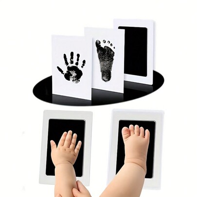 Timeless Impressions DIY Hand & Footprint Kit - Cherish Precious Memories, Perfect For Baby Showers, Easy, Sentimental Gift Idea Baby Shower Family Decorations Gifts Baby Shower Easter Gifts Things For Girls/Boys