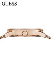Guess Relojes de moda Claudia para mujer, reloj de cuarzo, regalo para mujer, esposa, familia, novia, amante, San Valentín, estilo casual y elegante W1279L3 - Rosa - Ver 3