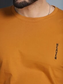 Men T-Shirts - 駝色 - 查看 6