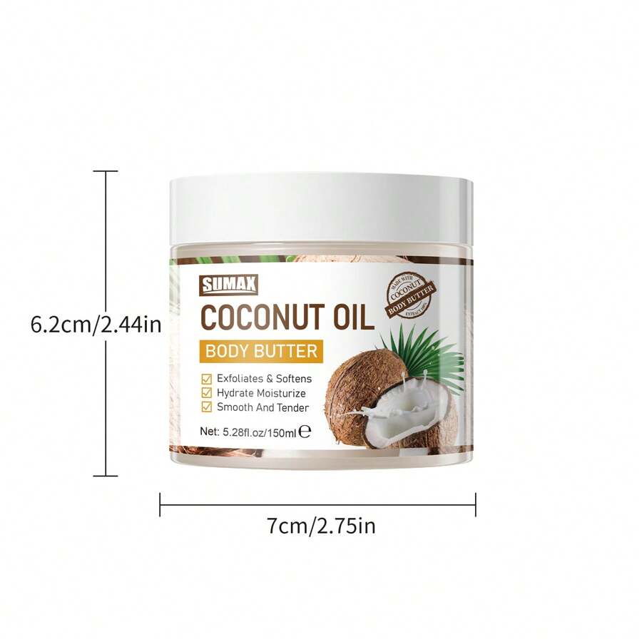 150ml Coconut Oil Butter Body Lotion, Containing Complex Vitamins