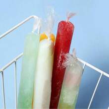 50/100入組家製冰棒冰袋，透明碎冰包裝袋，冰淇淋保鮮袋，家用DIY冰棒袋，製冰袋 - 無色 - 查看 7