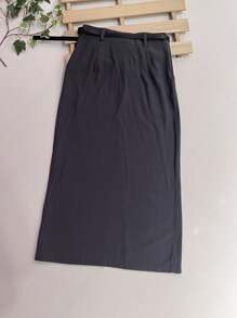 Women Skirts - 深灰色 - 查看 6