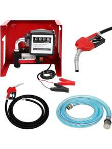12V DC 155W Automatic Transfer Fuel Pump Meter Large Flow Heavy Duty 10GPM 45L/Min