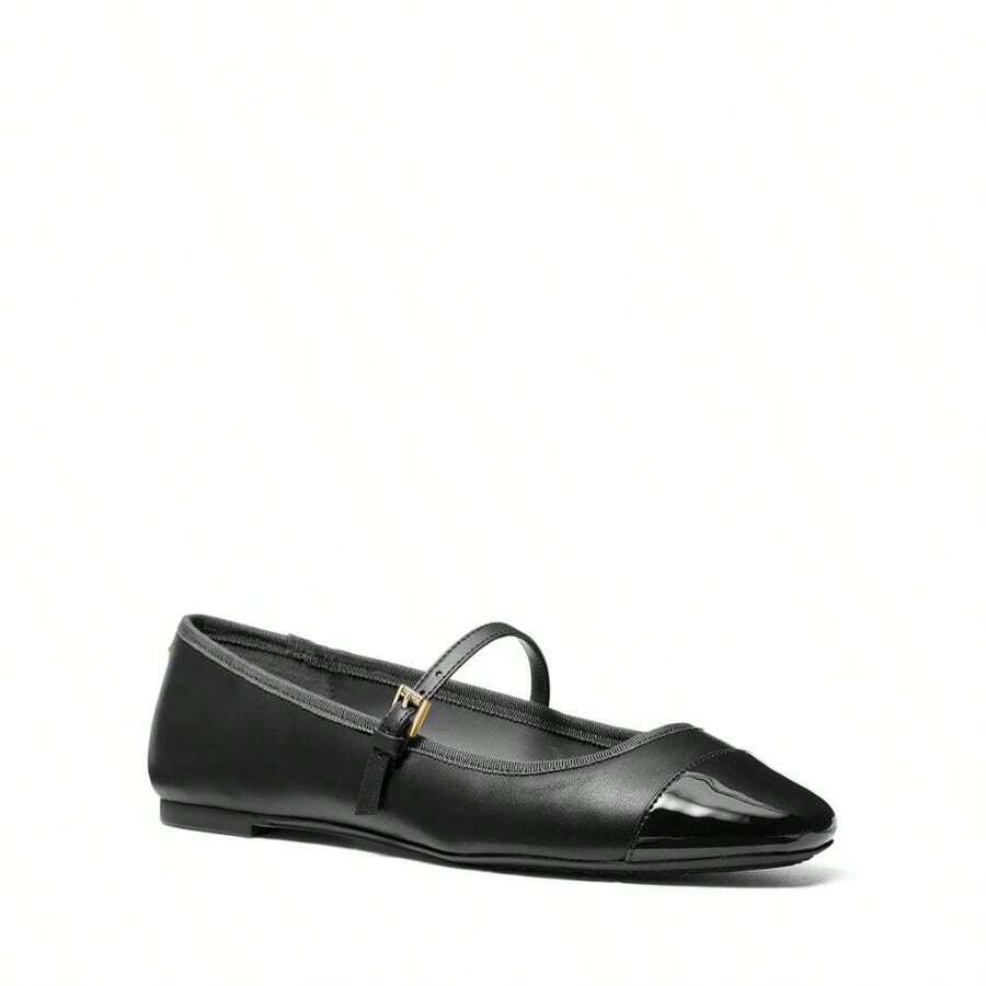 Michael Kors Women's Mae Flex Buckled Ballet Flats - Black - View 1