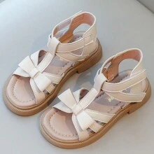 1 双韩版女童凉鞋，新款时尚软底公主鞋，防滑平底拖鞋，适合夏季女童 - 白色 - 查看 9